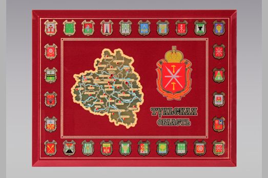 Панно-карта "Тульская область" Панно-карта "Тульская область"